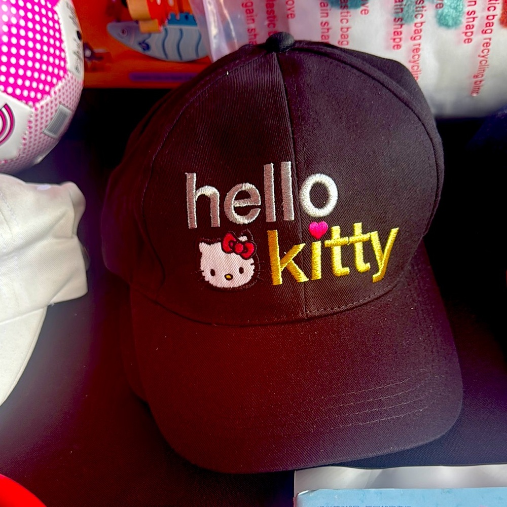 Hello Kitty Black Toy Cap with Iconic Design